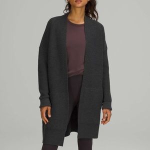 Lululemon | Merino Wool Black Cardigan